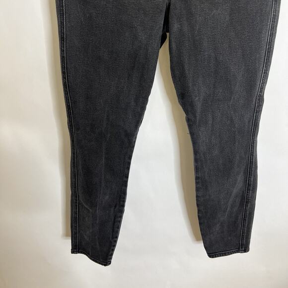 Good American Womens Good Curve Skinny Jeans Size 2 Black Denim Hi Rise Stretch - Picture 4 of 12
